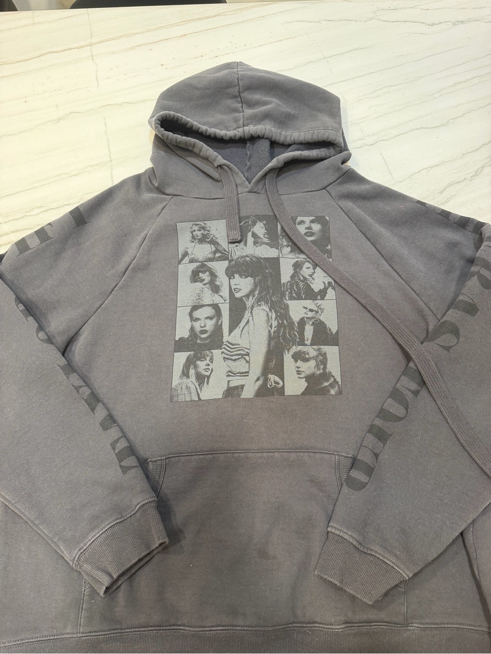 Taylor Swift Gray Graphic Pullover Hoodie